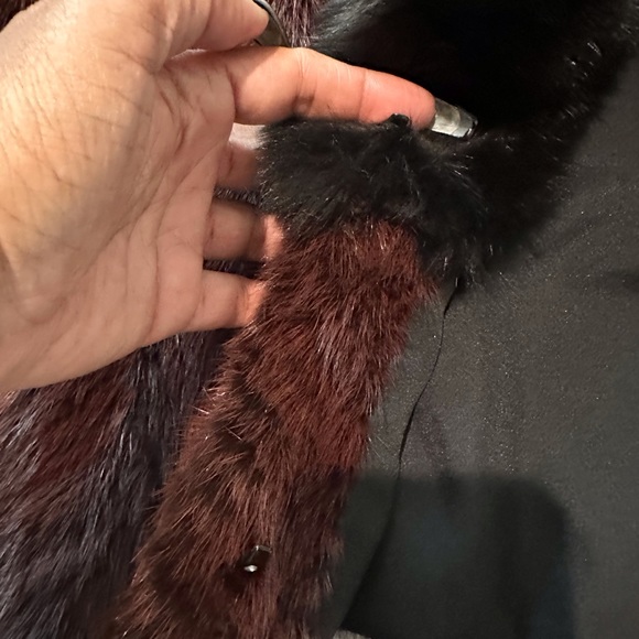 Burgundy Mink Jacket - BEST OFFERS - Picture 7 of 8